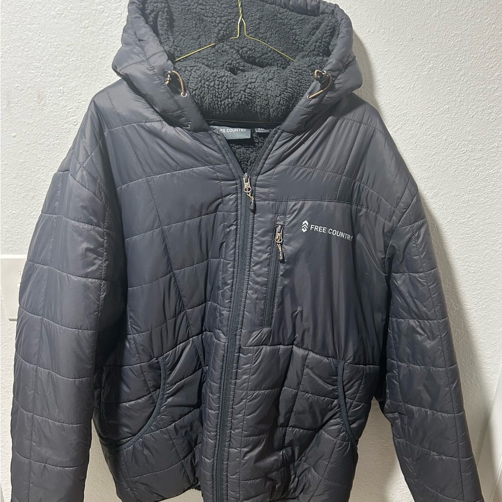 Free Country Men's Puffer Jacket - Charcoal